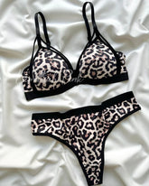 Leopard Print Free Size Bra Set🐆