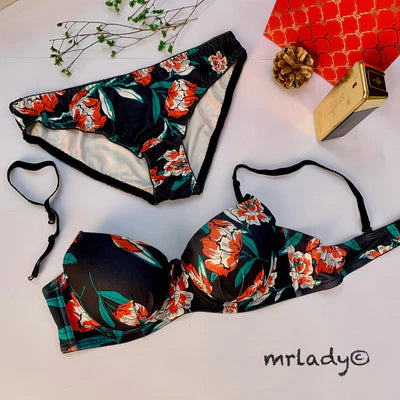 SPRING THIN PAD BRA SET