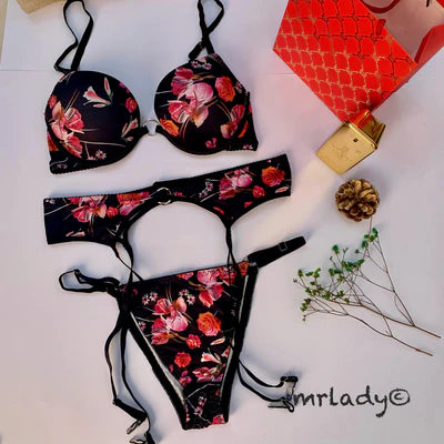 3 PART THIN PAD BRA SET