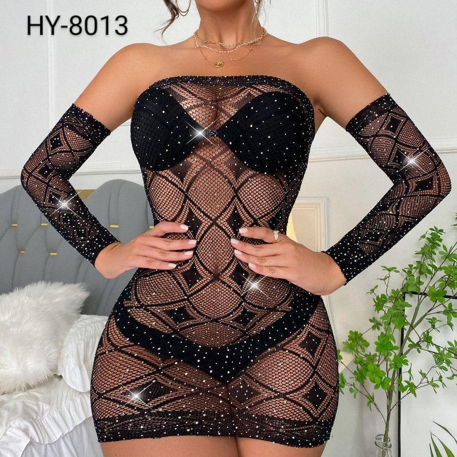 The Dazzling "Diamond Net" Mini Dress by HIYU