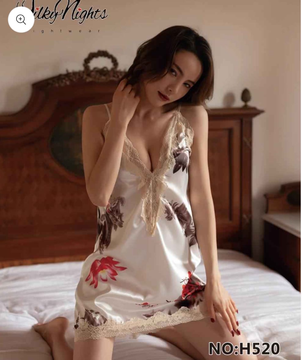 Blooming Serenity: The H520 Floral Chemise