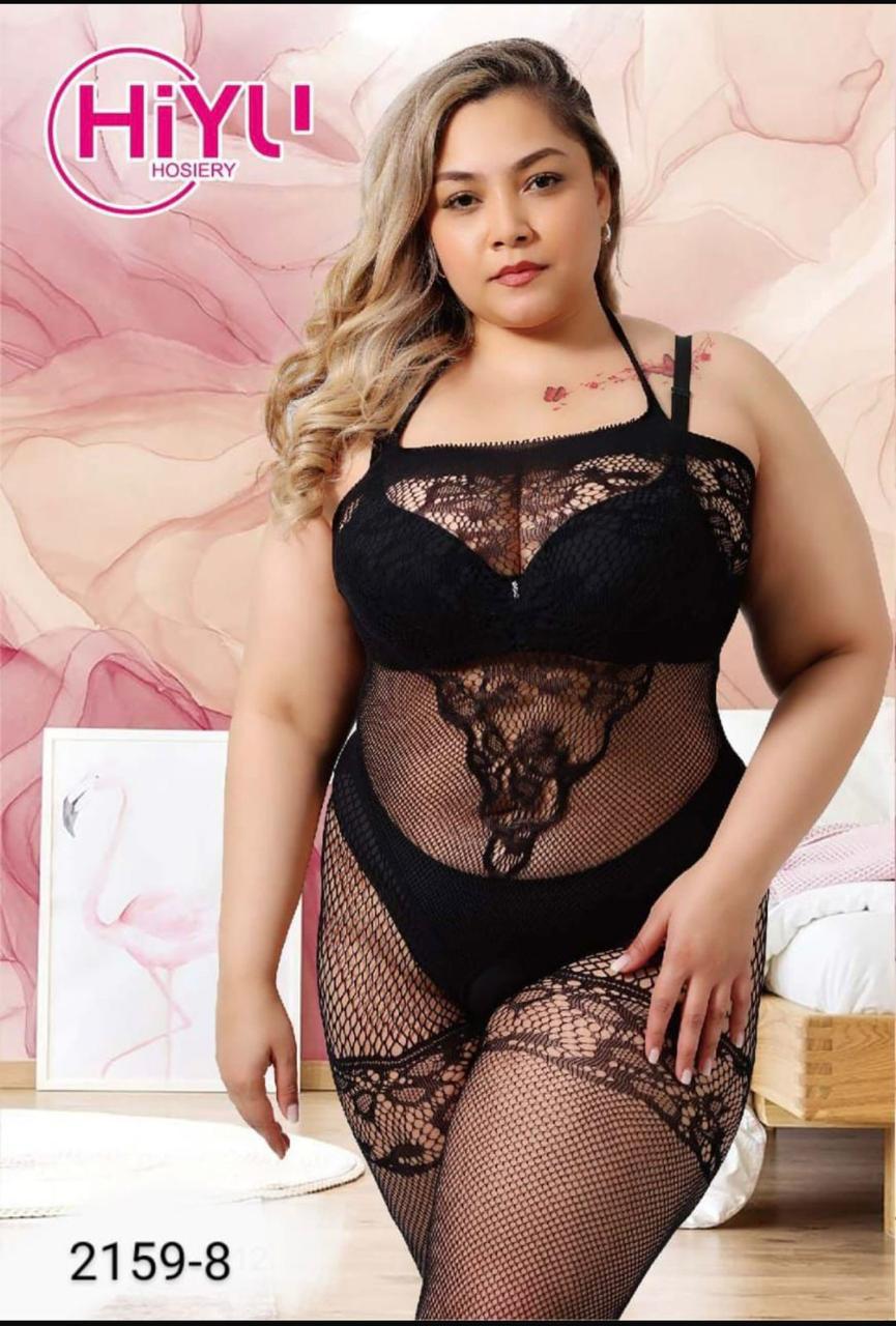 The Plus Size Lace & Net Body stocking